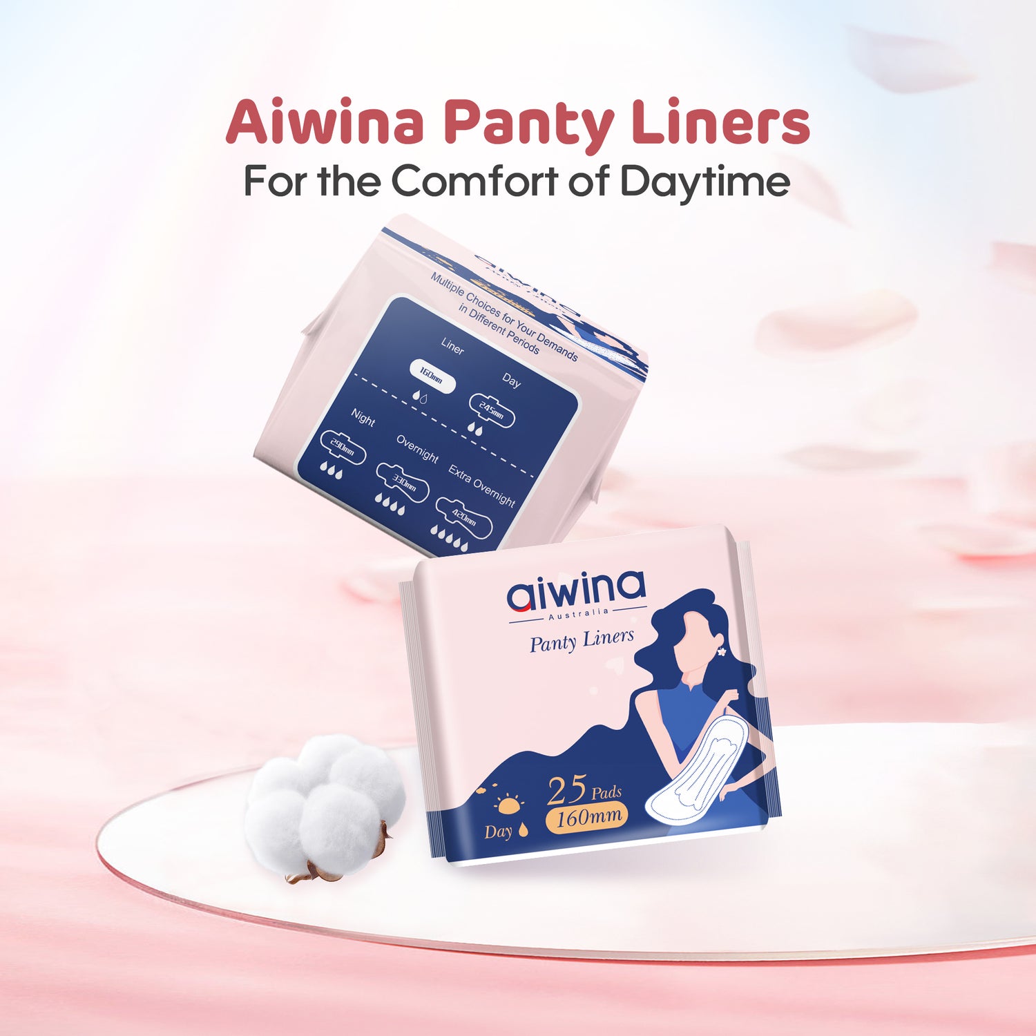 [CLEARANCE SALE] AIWINA Pantyliners 16 cm (25 Pieces) – Full Carton Only | 60 Packs