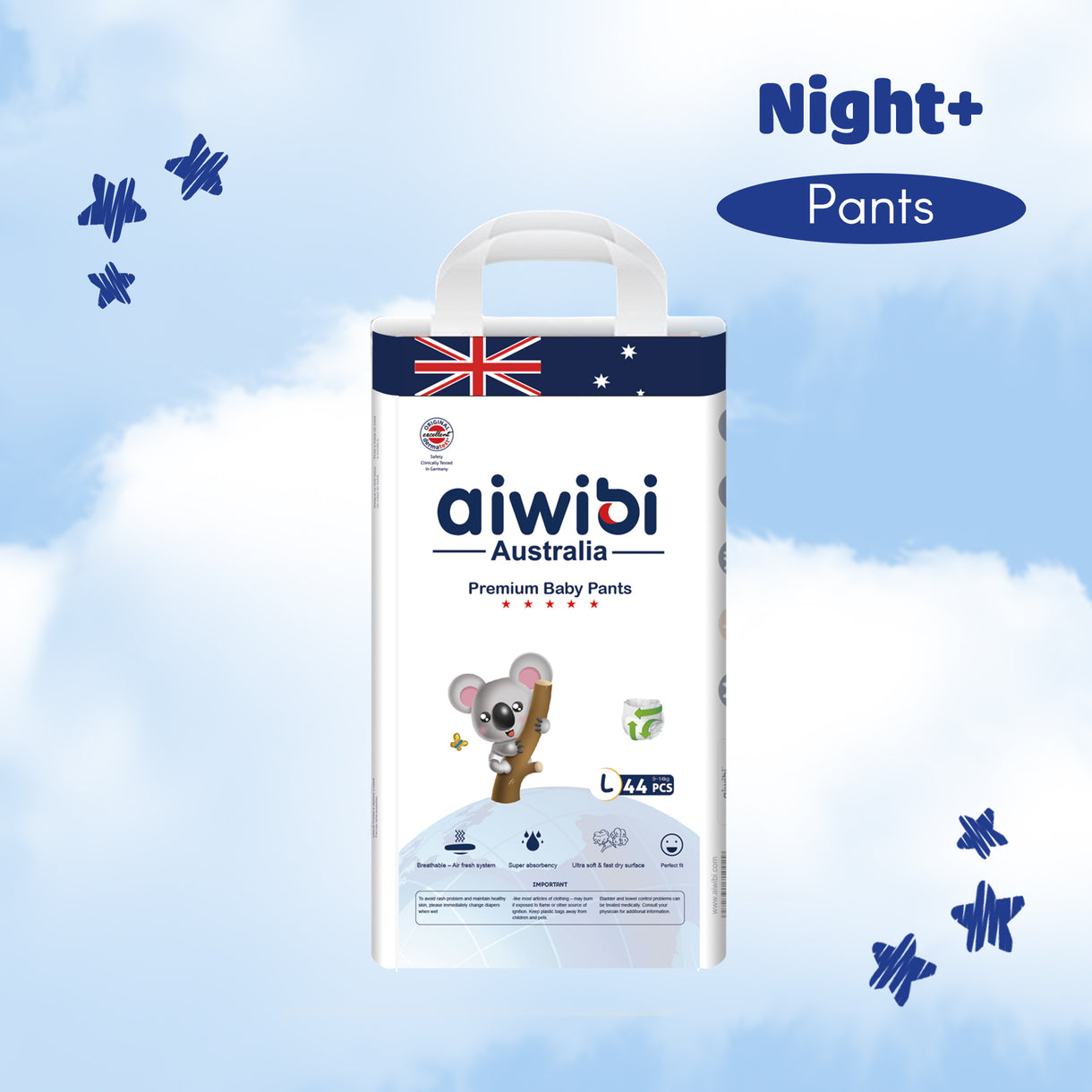 [Pants] Aiwibi Night+ Baby Diaper Pants – Aiwibi Malaysia