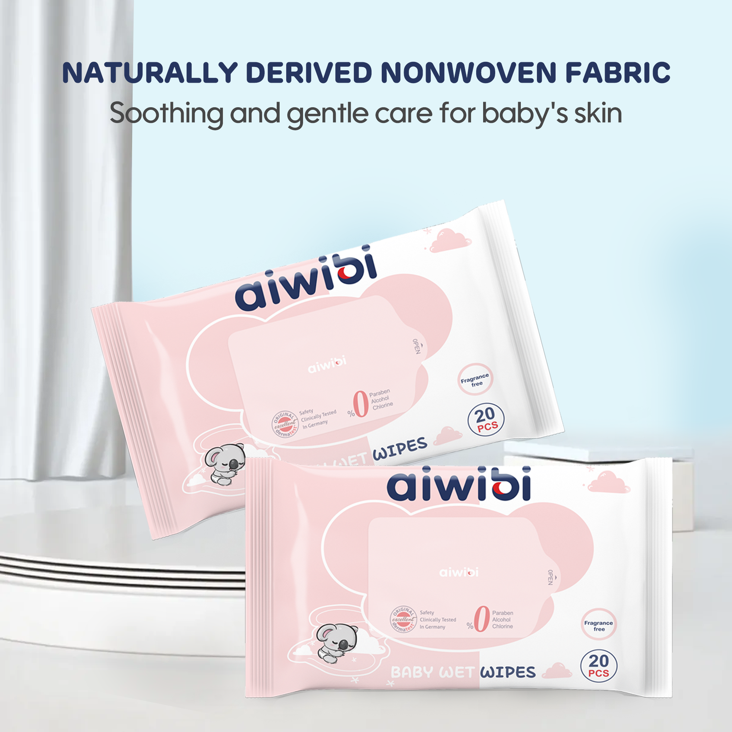 Aiwibi Baby Koala Wet Wipes 20's