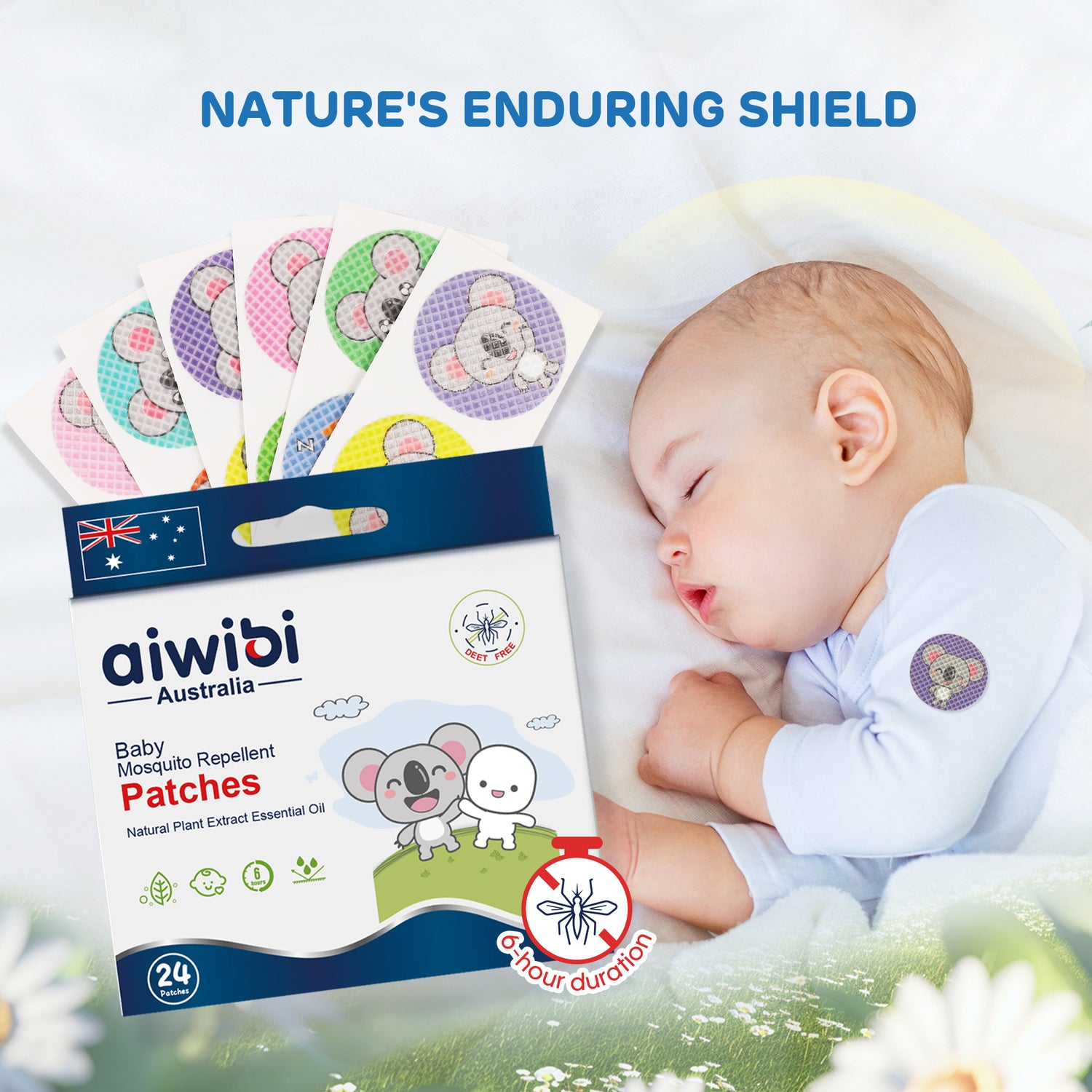 Aiwibi Baby Mosquito Repellent Patch (24's)