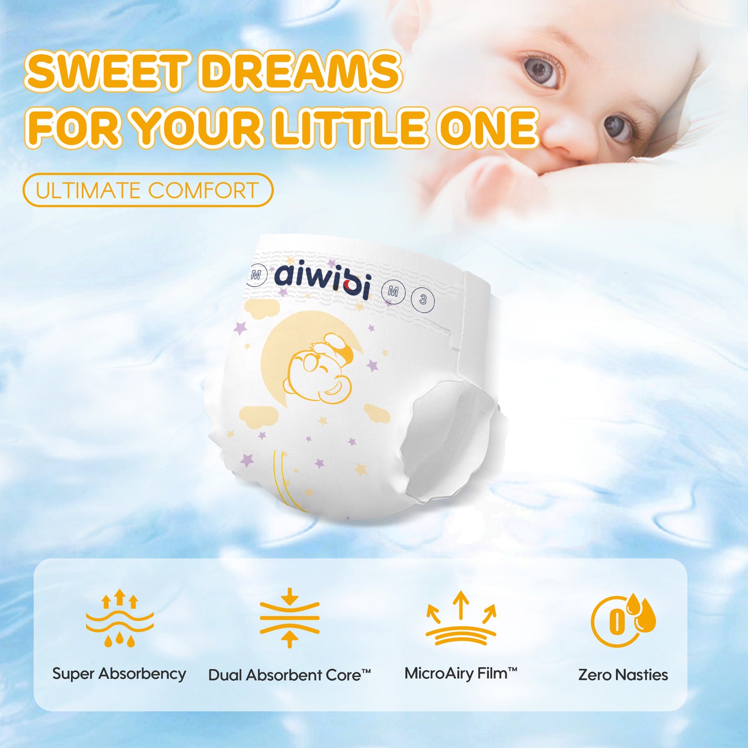[Tape] Aiwibi Ultimate Comfort Baby Tape Diapers