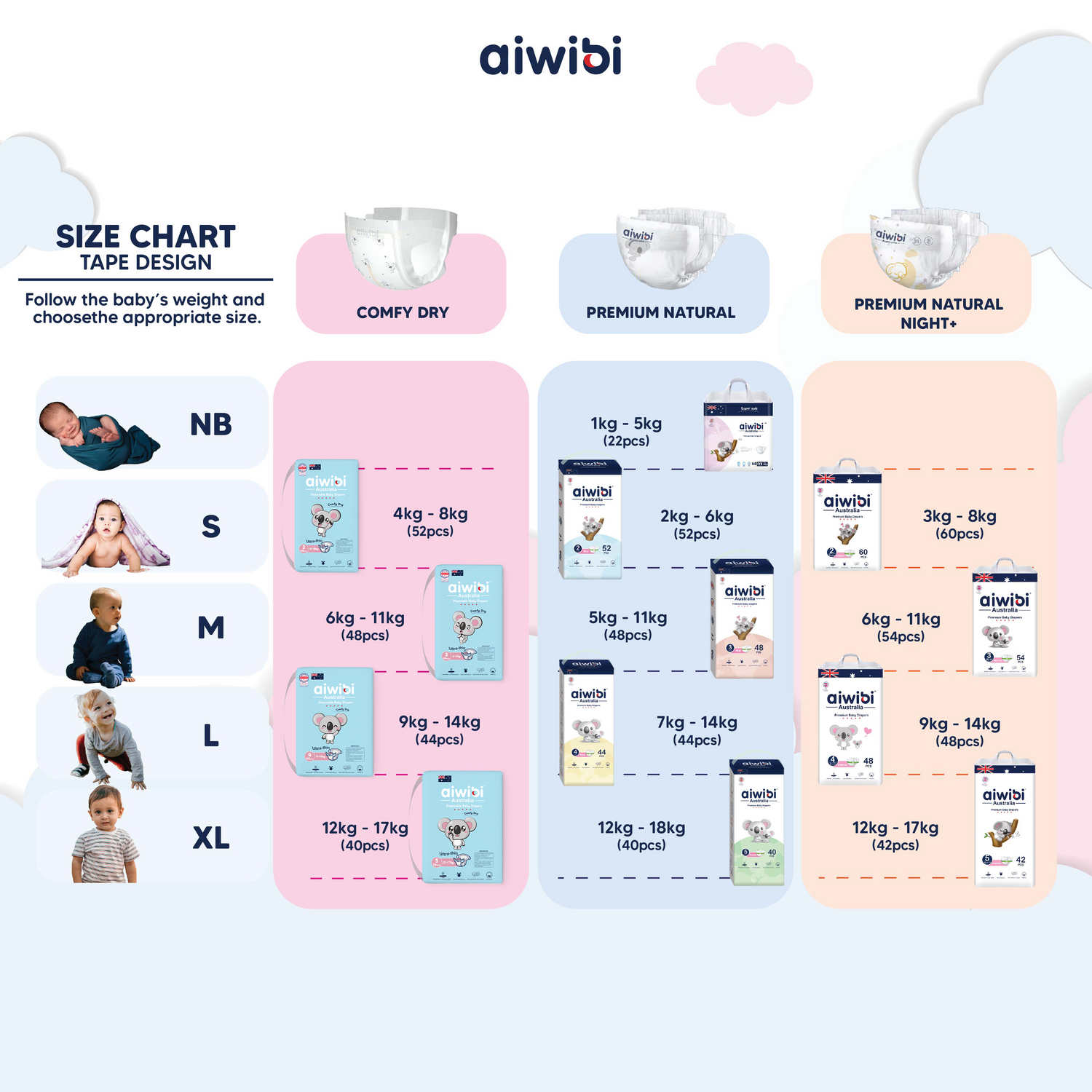 [Pants] Aiwibi Comfy Dry Baby Diaper Pants