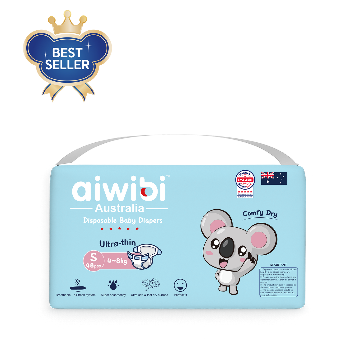 [Tape] Aiwibi Comfy Dry Baby Tape Diapers