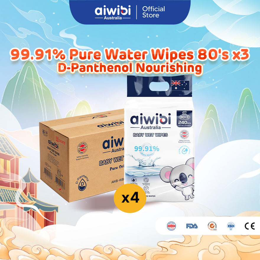 Aiwibi Baby 99.91% Pure Water Wipes