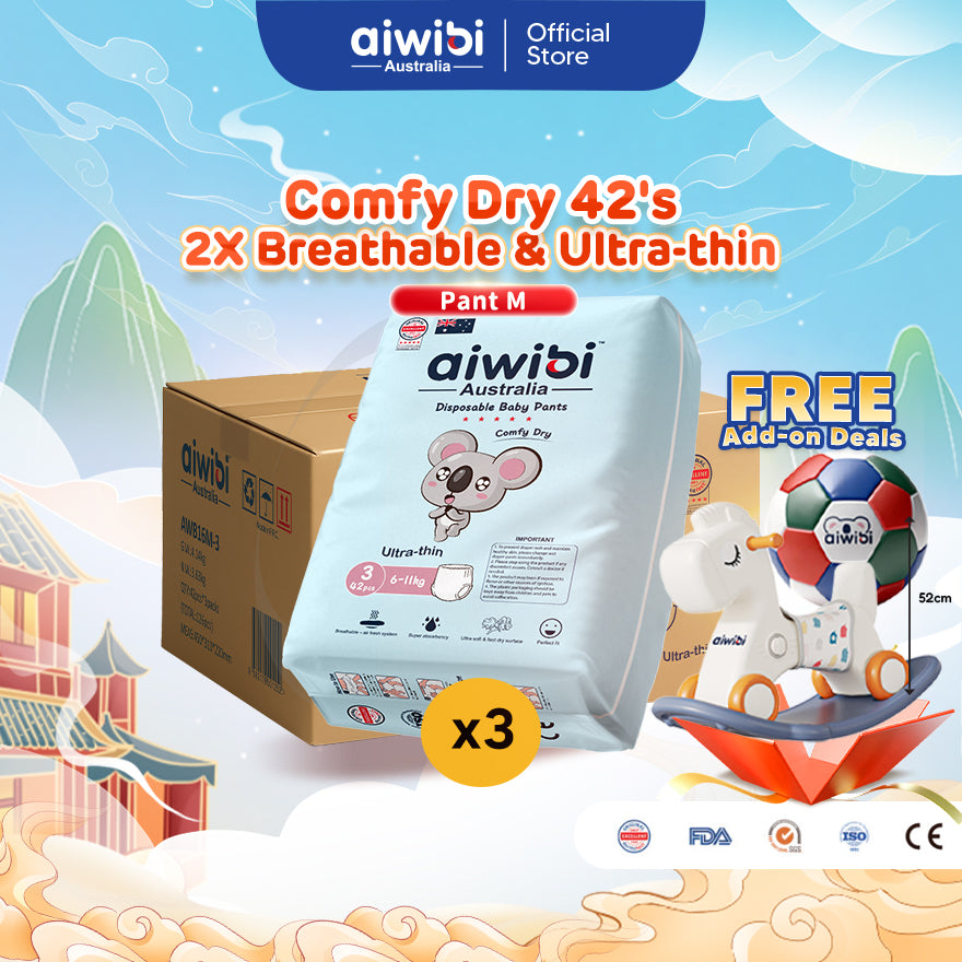 Aiwibi Baby Diapers Comfy Dry (Pant)