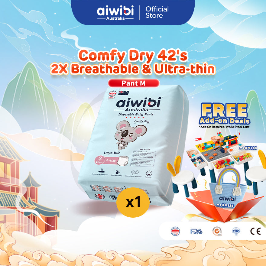 Aiwibi Baby Diapers Comfy Dry (Pant)