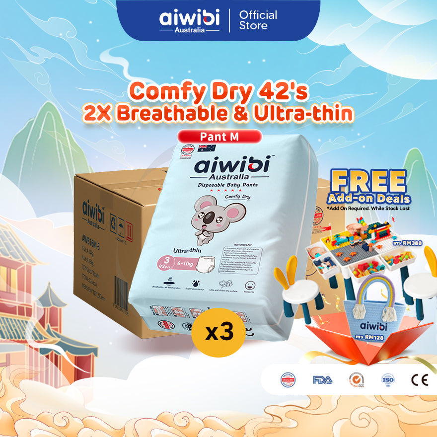 Aiwibi Baby Diapers Comfy Dry (Pant)