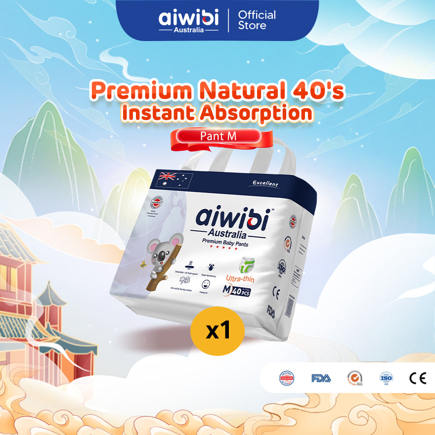 Aiwibi Baby Diapers Premium Natural (Pant)