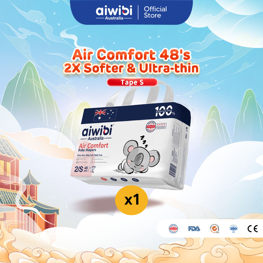 Aiwibi Baby Diapers Air Comfort (Tape) NEW
